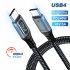 Usb4 0 40gbps Type C To Type C Cable Pd3 1 240w Fast Charging Cable 8k 60hz Compatible For Ps5 Nintendo Switch Ordinary
