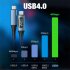 Usb4 0 40gbps Type C To Type C Cable Pd3 1 240w Fast Charging Cable 8k 60hz Compatible For Ps5 Nintendo Switch Ordinary