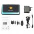 Using this solar battery charger is easy  Before you go out  you can charge the battery in one of three ways  by connecting to your PC via USB cable  through an