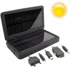 Using this solar battery charger is easy  Before you go out  you can charge the battery in one of three ways  by connecting to your PC via USB cable  through an
