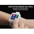 Uwatch U8 Plus Bluetooth Smart Watch supports Phone Book Sync  is equipped with a sleep monitor and a pedometer and is compatible with both IOS and Android