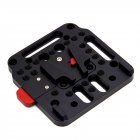 V Lock Plate Assembly Kit with Female V-Dock Male V-Lock Compatible with DJI Ronin M MX for V-Mount Battery  black