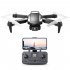 V10 Drone Quadcopter Obstacle Avoidance HD Aerial Photography RC Helicopters 4k Dual Camera Drone Orange 1 Battery