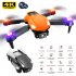 V10 Drone Quadcopter Obstacle Avoidance HD Aerial Photography RC Helicopters 4k Dual Camera Drone Orange 1 Battery