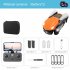 V10 Drone Quadcopter Obstacle Avoidance HD Aerial Photography RC Helicopters 4k Dual Camera Drone Orange 2 Batteries
