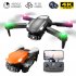 V10 Drone Quadcopter Obstacle Avoidance HD Aerial Photography RC Helicopters 4k Dual Camera Drone Black 2 Batteries