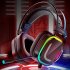 V10 Wired Headset With Microphone Usb7 1 Stereo Lightweight Colorful Rgb Gaming Headphones For Cf Eating chicken Black