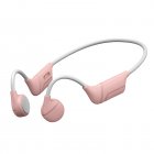V12 Bone Conduction Headset Explosion-proof Waterproof Wireless 5.0 Bluetooth-compatible Sports Headphones V12 pink