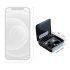 V13 Bluetooth compatible Headset With Charging Bin True Stereo Hanging Ear Type Business Model Battery Display Long Standby Headphones white   charging compartm
