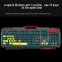 V200 Cool Multicolor Backlit Wired Mechanical Hand Feeling Gaming Keyboard Mouse Suit 0 9 Black