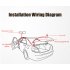 V24B Hidden Dashcam WIFI Car DVR Dash Cam Full HD Front 1080P Rear 720P Dual Lens Driving Recorder Video Recording Dash Camera black