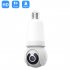 V380 Pro Light Bulb Security Camera Light Socket WIFI Camera Motion Detection Siren Alert Night Vision Compatible For E27 Socket 300 pixels