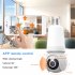 V380 Pro Light Bulb Security Camera Light Socket WIFI Camera Motion Detection Siren Alert Night Vision Compatible For E27 Socket 300 pixels