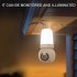 V380 Pro Light Bulb Security Camera Light Socket WIFI Camera Motion Detection Siren Alert Night Vision Compatible For E27 Socket 300 pixels