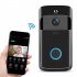 V5 Smart Camera Wifi Doorbell 720p Video Intercom Wireless Doorbell Cloud Storage Aiwit App Rainproof Home Security Camera Black