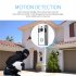 V5 Wireless Smart Video Doorbell Camera HD Wifi Doorbell Human Detection Anti Theft Alarm Doorbell Camera Black