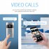 V5 Wireless Smart Video Doorbell Camera HD Wifi Doorbell Human Detection Anti Theft Alarm Doorbell Camera Black
