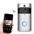 V5 Wireless Smart Video Doorbell Camera HD Wifi Doorbell Human Detection Anti Theft Alarm Doorbell Camera Black