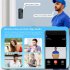 V5 Wireless Smart Video Doorbell Camera HD Wifi Doorbell Human Detection Anti Theft Alarm Doorbell Camera Black