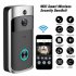 V5 Wireless Smart Video Doorbell Camera HD Wifi Doorbell Human Detection Anti Theft Alarm Doorbell Camera Black
