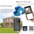 V5 Wireless Smart Video Doorbell Camera HD Wifi Doorbell Human Detection Anti Theft Alarm Doorbell Camera Black