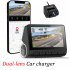 V55 Dash Cam 4k with Screen Ultra clear Parking Monitor Double Tape Wifi Gps Driving Recorder Wi fi Car Camera Dual lens