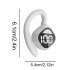 V58 Wireless Earbuds LED Power Display Headset HIFI Stereo Sound Earphones For Working Sports Gym Hiking Running white single ear
