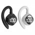 V58 Wireless Earbuds LED Power Display Headset HIFI Stereo Sound Earphones For Working Sports Gym Hiking Running white single ear