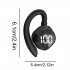 V58 Wireless Earbuds LED Power Display Headset HIFI Stereo Sound Earphones For Working Sports Gym Hiking Running white single ear