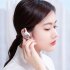V58 Wireless Earbuds LED Power Display Headset HIFI Stereo Sound Earphones For Working Sports Gym Hiking Running white single ear