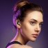 V58 Wireless Earbuds LED Power Display Headset HIFI Stereo Sound Earphones For Working Sports Gym Hiking Running white single ear