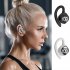 V58 Wireless Earbuds LED Power Display Headset HIFI Stereo Sound Earphones For Working Sports Gym Hiking Running white single ear