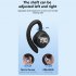 V58 Wireless Earbuds LED Power Display Headset HIFI Stereo Sound Earphones For Working Sports Gym Hiking Running white single ear