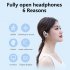 V58 Wireless Earbuds LED Power Display Headset HIFI Stereo Sound Earphones For Working Sports Gym Hiking Running white single ear