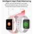 V6 Men Women Smart Watch Fitness Bracelet Smart Tracker Heart Rate Monitor IP67 Waterproof Hands Wearable Devices  Pink