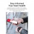 V6 Smart Watch Touch Screen Ecg Blood Oxygen Heart Rate Health Monitor Sports Fitness Black Red