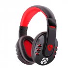 V8 1 Bluetooth compatible  Gaming  Headset Built in Microphone Rechargeable Lithium Battery Wireless Earphone Headphone For Phones Tablet Pc Mp3 Black red