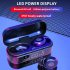 V8 TWS Wireless Earphones Bluetooth 5 0 Headset Mini Stereo Headphones Touch Control Sports Earbuds with 350mAh Charging Compartment black