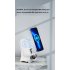 V8 Wireless Fast Charging Charger Stand Holder Unique Mini Chair Shape Ergonomic Mobile Phone Desktop Station White