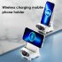 V8 Wireless Fast Charging Charger Stand Holder Unique Mini Chair Shape Ergonomic Mobile Phone Desktop Station White