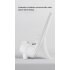 V8 Wireless Fast Charging Charger Stand Holder Unique Mini Chair Shape Ergonomic Mobile Phone Desktop Station White