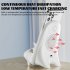 V8 Wireless Fast Charging Charger Stand Holder Unique Mini Chair Shape Ergonomic Mobile Phone Desktop Station White