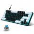 V800 Mechanical Gaming Keyboard LED Backlit Compact 68 Keys Mini Wired Office Keyboard Black White