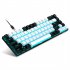 V800 Mechanical Gaming Keyboard LED Backlit Compact 68 Keys Mini Wired Office Keyboard Black White
