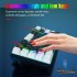V800 Mechanical Gaming Keyboard LED Backlit Compact 68 Keys Mini Wired Office Keyboard Black White