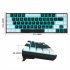 V800 Mechanical Gaming Keyboard LED Backlit Compact 68 Keys Mini Wired Office Keyboard Black White