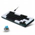 V800 Mechanical Gaming Keyboard LED Backlit Compact 68 Keys Mini Wired Office Keyboard Black White