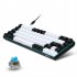 V800 Mechanical Gaming Keyboard LED Backlit Compact 68 Keys Mini Wired Office Keyboard Black White