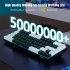 V800 Mechanical Gaming Keyboard LED Backlit Compact 68 Keys Mini Wired Office Keyboard Black White