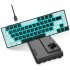 V800 Mechanical Gaming Keyboard LED Backlit Compact 68 Keys Mini Wired Office Keyboard Black White